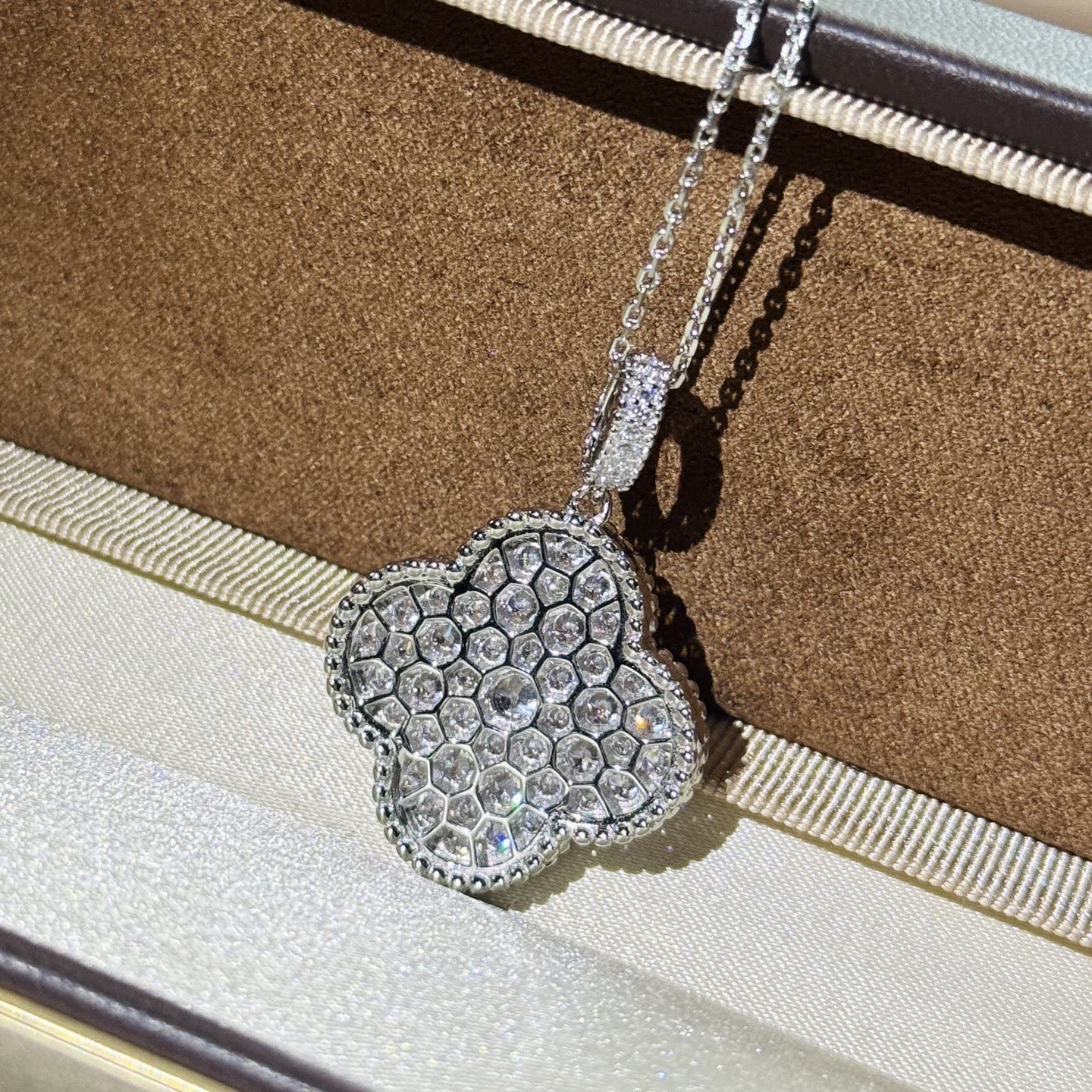 Van Cleef & Arpels Vintage Alhambra Diamond Necklace